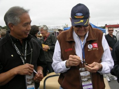 Earl Castillo and Carroll Shelby at Monterey Historics 2011 #1.jpg