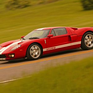 2005 Ford GT Red Side Track