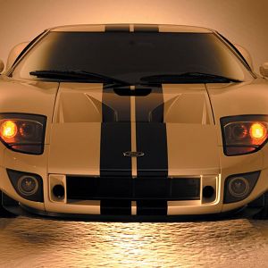 2005 Ford GT White Studio Lights