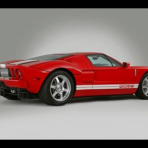 2005 Ford GT Red Studio