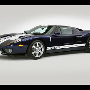 2005 Ford GT Blue Studio Side