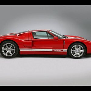 2005 Ford GT Red Studio Side