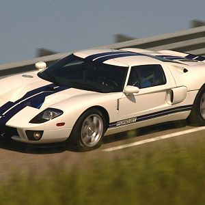 2005 Ford GT White Guard Rail