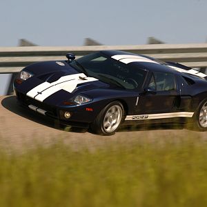 2005 Ford GT Blue Guard Rail