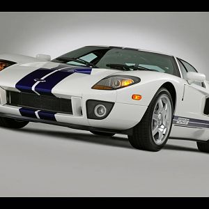 2005 Ford GT White Studio