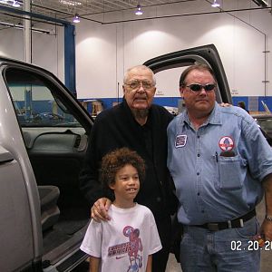 Carroll Shelby. Josh and Myself