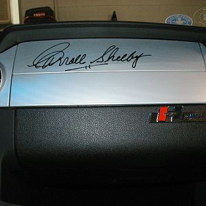 Carroll Shelby Autograph On Passenger Air Bag