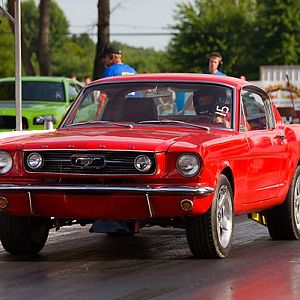 My 66 Mustang Gt Fastback At Drags