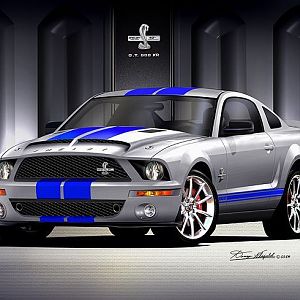 Mustang Shelby Artwork By Danny Whitfield