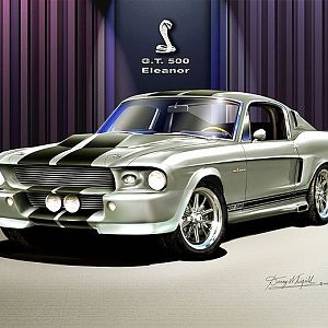 Mustang Shelby Artwork By Danny Whitfield