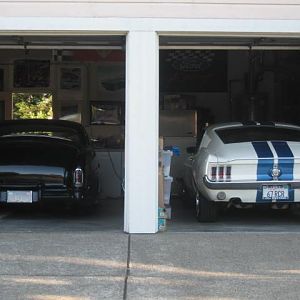 The 67 Gt Next To Hubby's 51 Merc