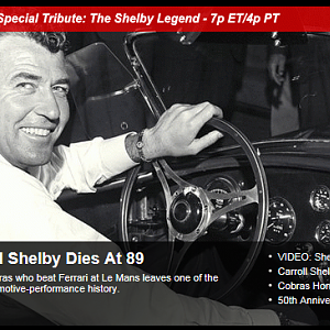 Carroll Shelby Triute on Speed