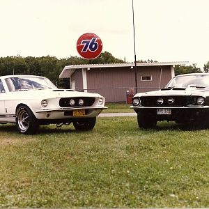 #0022 and #0021 at Elkhart Lake, WI in 1986.