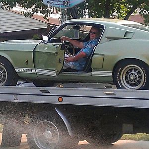 dad in mustang