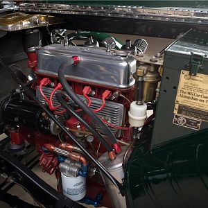 1949 MG TC Roadster Race Car Engine