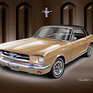 ITEM 6 A 12 1965 MUSTANG COUPE (Honey gold) 
Check out more at:http://www.dannywhitfield.com/mustang