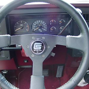 Ever the steering wheel has been re-leathered